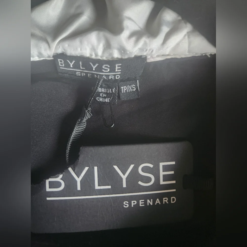 NWT‎ Bylyse Spenard Black Fleece Hoodie Vest XS